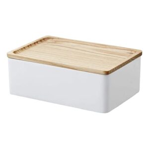 Yamazaki Accessory Box Home | Polystone | Jewelry Organizer, One Size, Ash