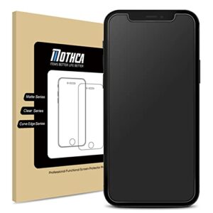 mothca matte glass screen protector for iphone 12 mini anti-glare & anti-fingerprint tempered glass clear film case friendly easy install bubble free for iphone 12 mini 5.4-inch(2020) - smooth as silk