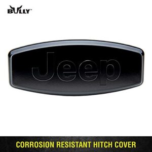 Bully CR-005BK Black Plastic and Metal Universal Fit Truck Jeep Logo Hitch Cover Fits 1.25" and 2" Hitch Receivers for Trucks from Chevy (Chevrolet), Ford, Toyota, GMC, Dodge RAM, Jeep