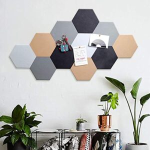 Creative DIY Stitching Hexagonal Felt Wall Stickers, Cork Board Background Wall Without Trace, Kindergarten Photo Wall