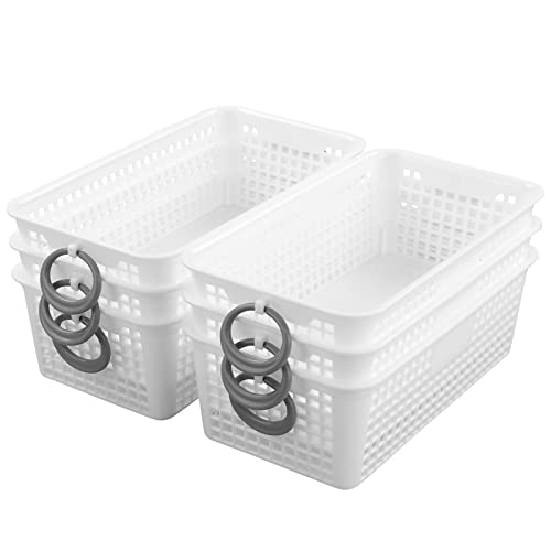 Ucake Small Plastic Storage Baskets, 6 Packs