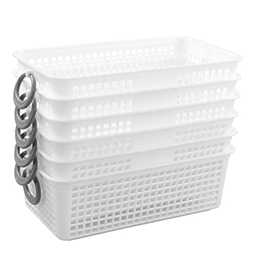 Ucake Small Plastic Storage Baskets, 6 Packs