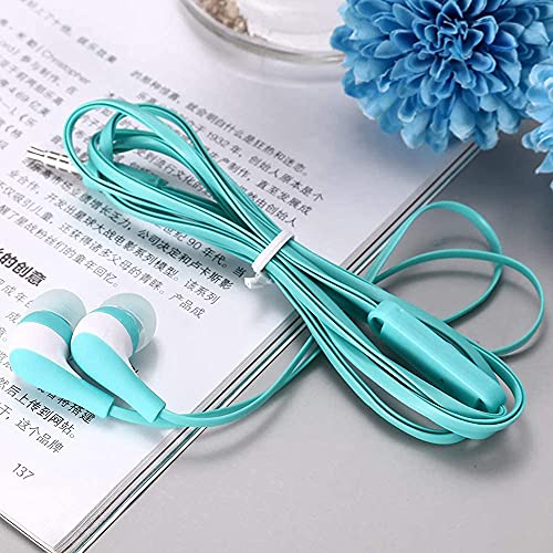 Hongzan Kids Earbuds Headphones with Microphone 10 Pack Wholesale Bulk Earphones for School Classroom Students Teen Children (10 Pack)