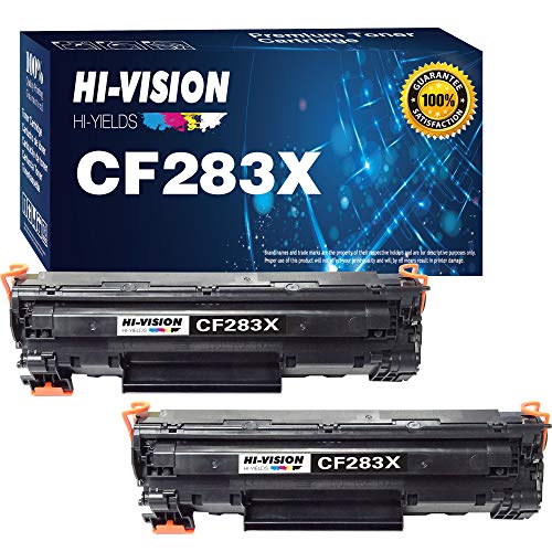 HI-Vision Compatible Toner Cartridge Replacement for HP 83X 283X CF283X (1 Pack) Works for Laserjet Pro MFP M127fw M127fn M125nw M201dw M201n M225dn M225dw M125a Series Printer