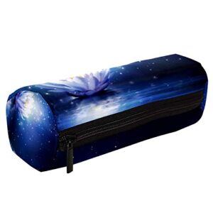 Magic Flower On Water Pencil Bag Pen Case Stationary Case Pencil Pouch Desk Organizer Makeup Cosmetic Bag for School Office
