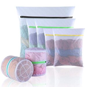 gogooda mesh laundry bags, delicates washing bags for sweater blouse hosiery bras premium wash bags for travel storage organization (7 set)