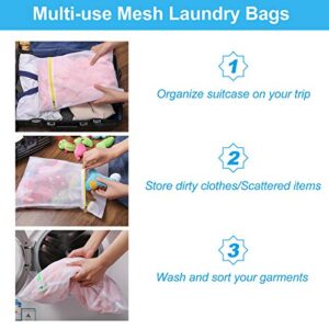 GOGOODA Mesh Laundry Bags, Delicates Washing Bags for Sweater Blouse Hosiery Bras Premium Wash Bags for Travel Storage Organization (7 Set)