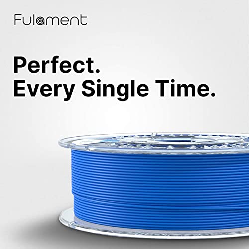 Fulament Matte Blue PLA Filament Roll, 1kg Spool of 3D Printer Filament, 1.75mm PLA with +/- 0.03mm Tolerance, Tangle Free and Low Stringing