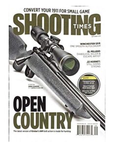 shooting times magazine, open country september 2018