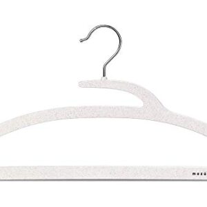 Mozu Hanger by Ensu Design - Luxury Easy On/Off No-Stretch Eco-Friendly Wheat Straw Hangers (40-Pack)