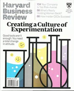 harvard business review, creating culture of experimentation march/april, 2020