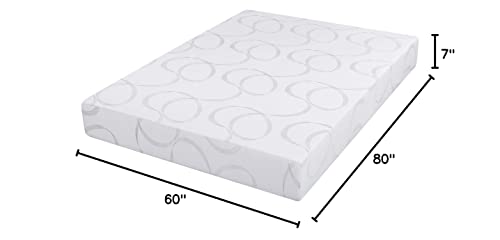 Sleeplace 7 inch Memory Foam Mattress -02，Queen (SVC07FM02Q-1)