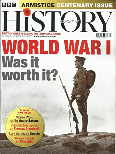 BBC HISTORY MAGAZINE, NOVEMBER, 2018 FEEL LIKE WATER DAMAGED, CHECK MORE DETAIL