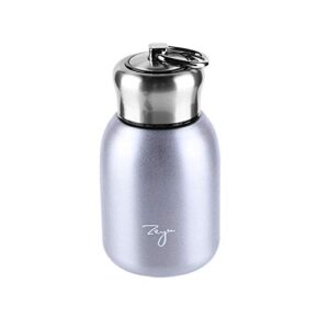 10.15oz/300ml mini thermal mug leak proof vacuum flasks travel thermos stainless steel drink water bottle small thermos cups for indoor and outdoor by floor88 (silver)