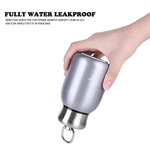 10.15oz/300ML Mini Thermal Mug Leak Proof Vacuum Flasks Travel Thermos Stainless Steel Drink Water Bottle Small Thermos Cups for Indoor and Outdoor by Floor88 (Silver)