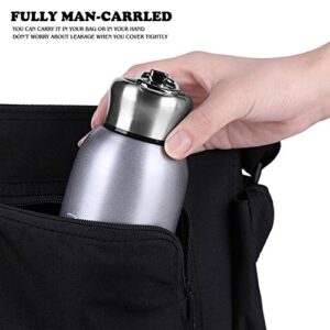 10.15oz/300ML Mini Thermal Mug Leak Proof Vacuum Flasks Travel Thermos Stainless Steel Drink Water Bottle Small Thermos Cups for Indoor and Outdoor by Floor88 (Silver)