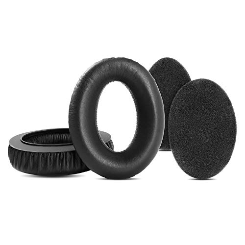 YunYiYi Replacement Earpad Cups Cushions Compatible with Sennheiser HD545 HD565 HD580 HD600 HD650 HD660S HD535 HD265 HD525 HD6XX HD58X Headset Covers Earmuffs (PU Leather)