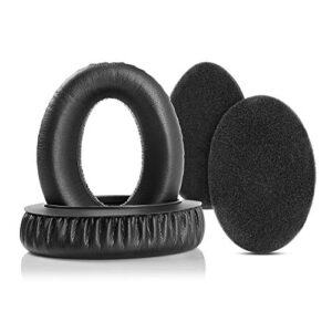 YunYiYi Replacement Earpad Cups Cushions Compatible with Sennheiser HD545 HD565 HD580 HD600 HD650 HD660S HD535 HD265 HD525 HD6XX HD58X Headset Covers Earmuffs (PU Leather)