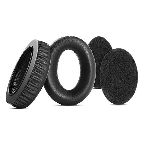 YunYiYi Replacement Earpad Cups Cushions Compatible with Sennheiser HD545 HD565 HD580 HD600 HD650 HD660S HD535 HD265 HD525 HD6XX HD58X Headset Covers Earmuffs (PU Leather)