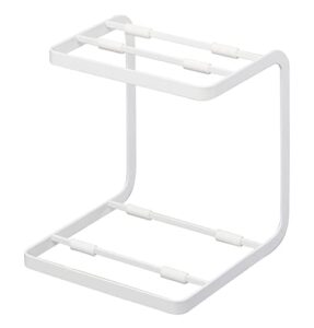 yamazaki holder home organizer | steel | pot rack, one size, white