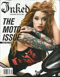 inked magazine, may, 2016 front & back cover page corner are bent or folded