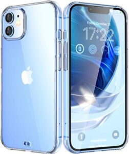 oribox for iphone 12 mini case clear,translucent matte case with soft edges, lightweight,iphone 12 mini phone clear case for women men girls boys kids