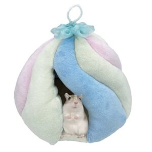 tfwadmx hamster warm bed,small animal hammock cotton sleeping nest plush hut hideout cave hanging cage toy for dwarf mice rat sugar glider gerbil