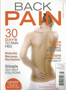 back pain, 2014, issue 3, 30 days to pain free ~