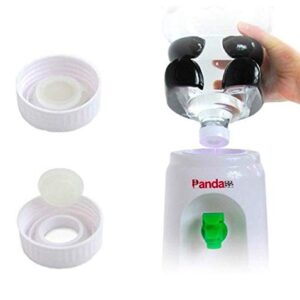 Panda Water Dispenser, 2.5 Liters Mini Bottled Cooler Drinking Stand for Office Desk, Room Table, Kitchen Counter - White