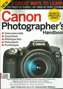 canon photographer's handbook, issue, 2020 * issue # 05 * (free cd missing)