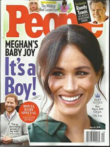 people weekly magazine, meghan's baby joy * it's a boy ! may, 20th 2019
