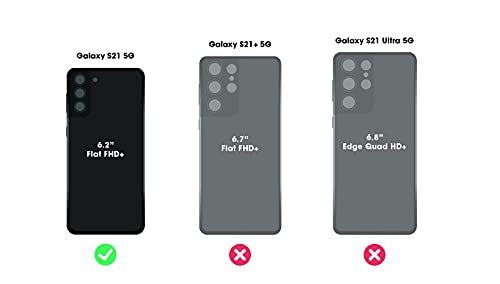 OtterBox Galaxy S21 5G (ONLY - DOES NOT FIT Plus or Ultra) Commuter Series Case - DOES NOT FIT Plus or Ultra) - BLACK, slim & tough, pocket-friendly, with port protection