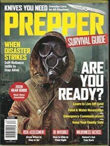 survival guide magazine, knives you need * 2020 gear guide issue, 2020