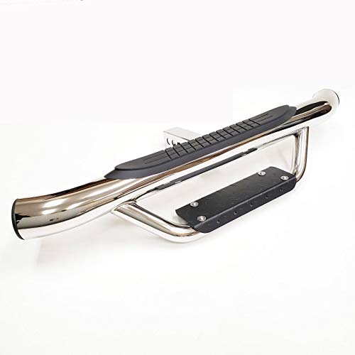 LEDIN 36" Lx6.5 H Towing Hitch Step Bar Drop Step 2" Receiver Chrome Universal Truck Trailer Rear Bumper Guard