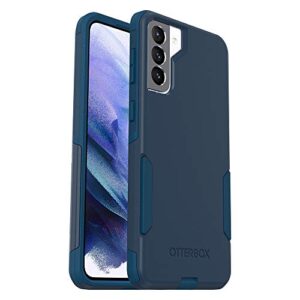 otterbox galaxy s21+ 5g (only - does not fit non-plus size or ultra) commuter series case - bespoke way (blazer blue/stormy seas blue), slim & tough, pocket-friendly, with port protection