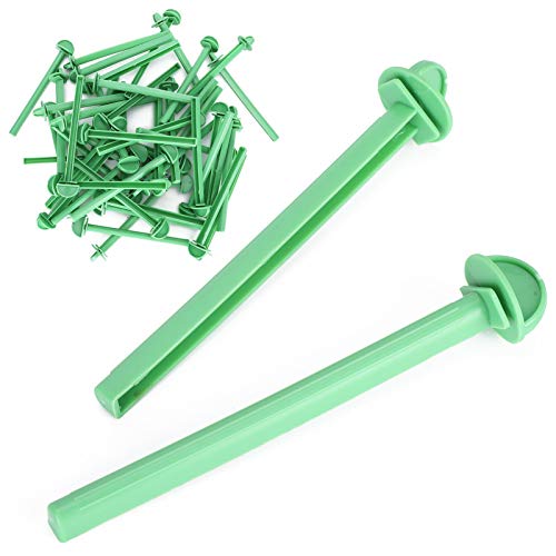 GLOGLOW Bird Standing Stick, 50pcs Plastic Bird Cage Standing Stick Portable Training Parrot Playstand