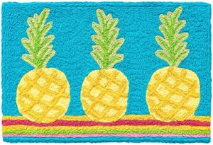 pineapple fiesta 20 x 30 jellybean accent rug