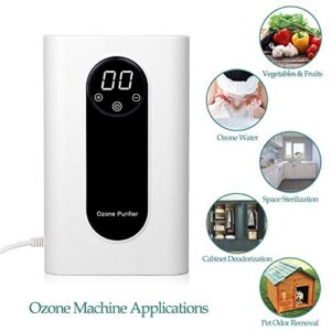 Ozone Generator Air Purifier, 2021 New Models More Powerful 500mg/h Ozone Machine, O3 Deodorizer for Air, Water, Vegetable and Fruits