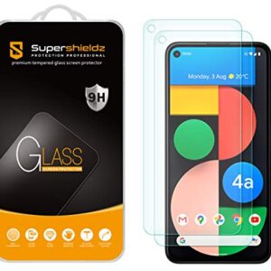 (2 Pack) Supershieldz Designed for Google Pixel 4a (5G) 6.2-inch/Pixel 4a 5G UW [Not Fit for Pixel 4a 5.8-inch] Tempered Glass Screen Protector, 0.33mm, Anti Scratch, Bubble Free