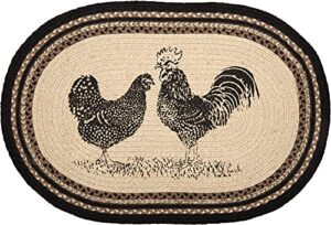vhc brands sawyer mill charcoal farmhouse dining room living room kitchen floor natural jute rug w/ pad 20x30 poultry