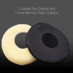 Global Teck Cushions Jabra Evolve 20, 30, 40, 65 Headsets, Leather Cushion Replacement Kit #GTW 6600-02