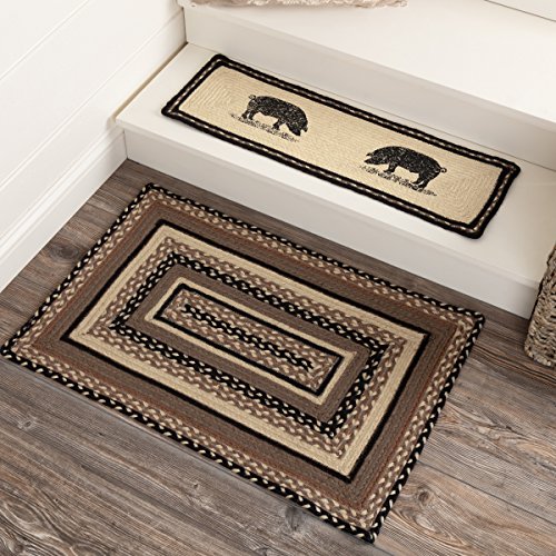 VHC Brands Sawyer Mill Small Jute Rectangular Area Rug Farmhouse Country Style Doormat Non Skid Pad 20x30