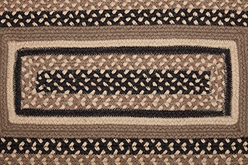 VHC Brands Sawyer Mill Small Jute Rectangular Area Rug Farmhouse Country Style Doormat Non Skid Pad 20x30