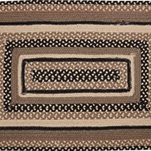 VHC Brands Sawyer Mill Small Jute Rectangular Area Rug Farmhouse Country Style Doormat Non Skid Pad 20x30