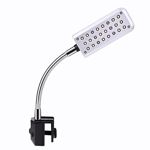 Goehiaul Aquarium Light Clip on Fish Tank Lighting Small Fish Light for Rimless Fish Tanks, White and Blue LEDs