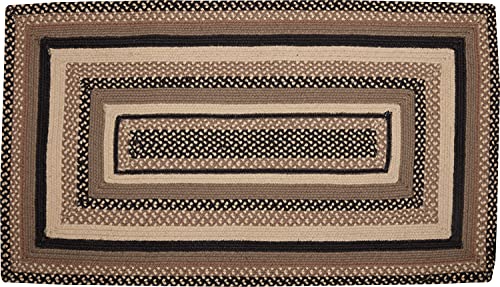 VHC Brands Sawyer Mill Small Jute Area Rug Farmhouse Country Style Doormat Non Skid Pad 27x48