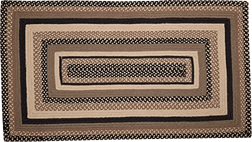 VHC Brands Sawyer Mill Small Jute Area Rug Farmhouse Country Style Doormat Non Skid Pad 27x48