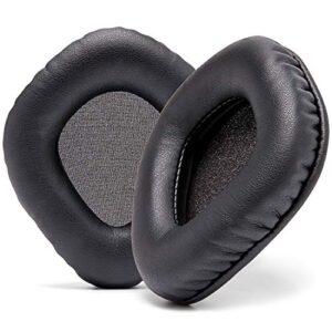 wc upgraded replacement earpads for corsair void & corsair void pro wired & wireless gaming headsets made by wicked cushions | improved durability, thickness, and sound isolation | (black)