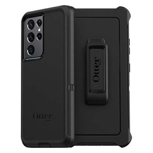 otterbox defender series screenless case case for galaxy s21 ultra 5g (only - does not fit non-plus or plus sizes) - black