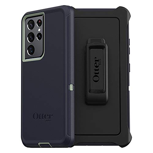 OtterBox DEFENDER SERIES SCREENLESS Case Case for Galaxy S21 Ultra 5G (ONLY - DOES NOT FIT non-Plus or Plus sizes) - VARSITY BLUES (DESERT SAGE/DRESS BLUES)